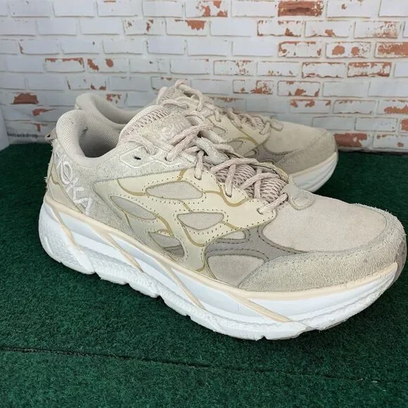 Hoka One One Elite Terrain System Clifton L Suede size 7 1150910-GTL - Picture 1 of 12